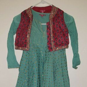 Bibi Girls 8-9 y Indian Style Dress Outfit